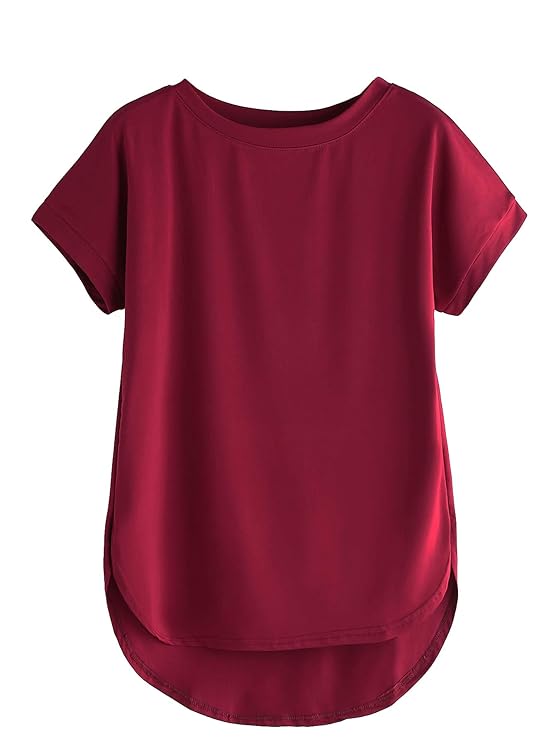 Fabricorn Combo of Plain Color Stylish Up and Down Cotton T-Shirts for Women